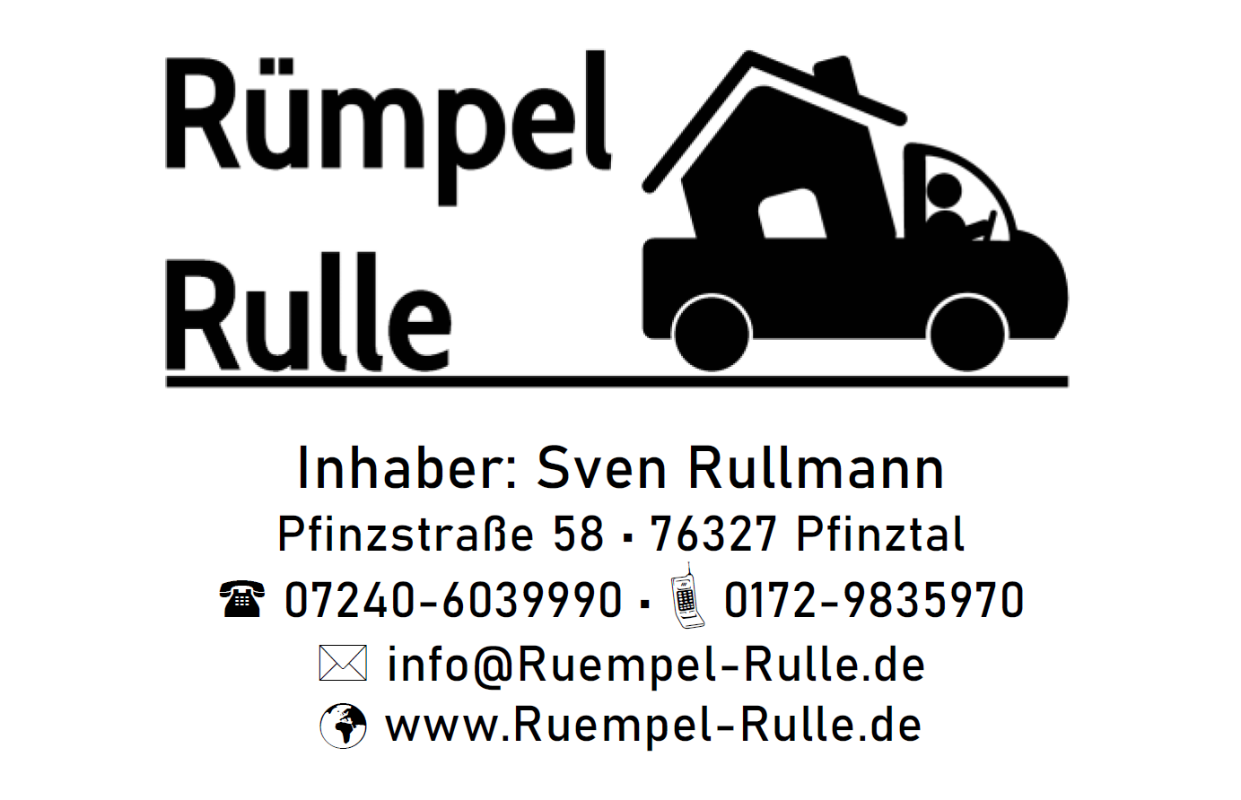 Visitenkarte: Rümpel Rulle